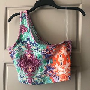 PUMA one shoulder crop top